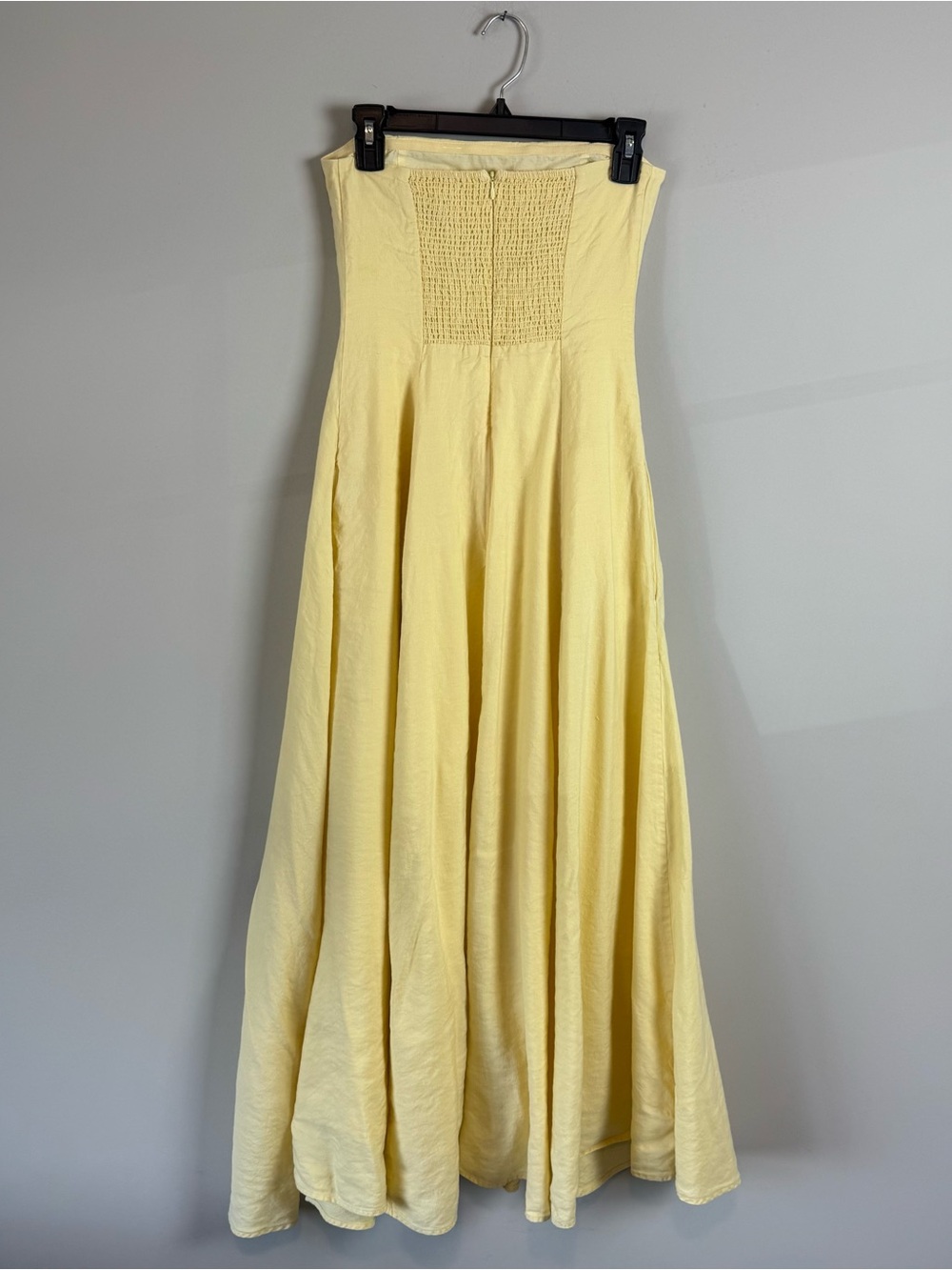 Favorite Daughter The Favorite Linen Dress Strapless Maxi MoonBeam Dress 4 - Picture 11 of 15